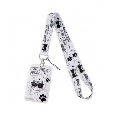 Lanyard Gato Cinta Portacredencial Vertical No Estrés